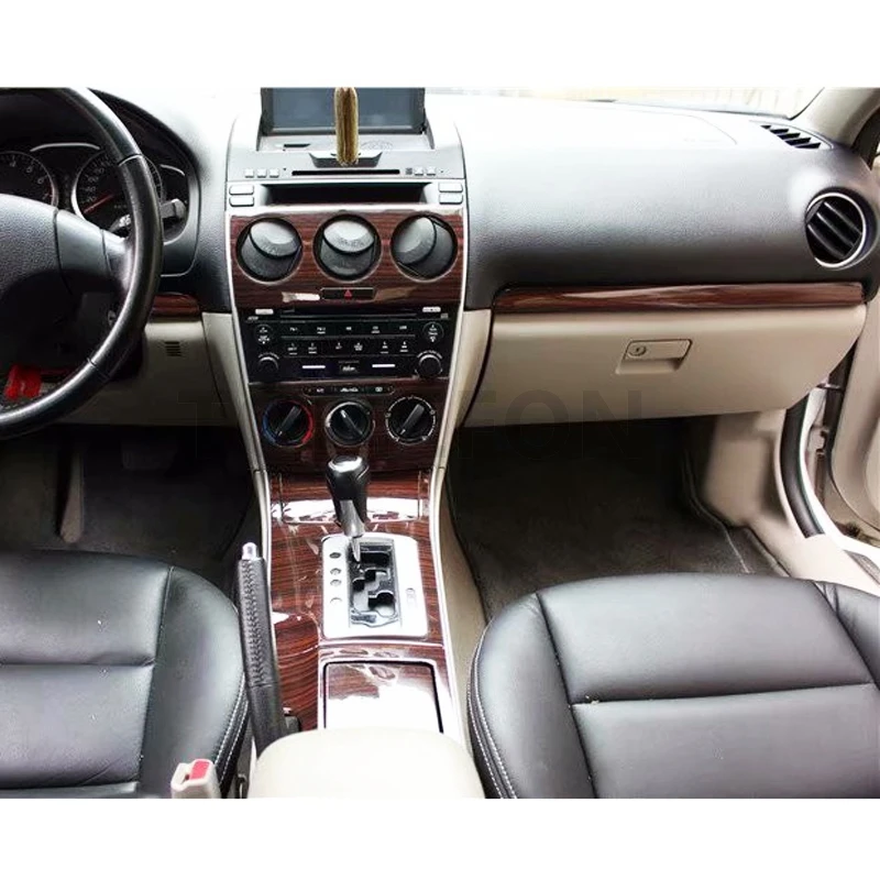 TOMEFON для Mazda 6 от 2006 до ABS деревянная краска для межкомнатных дверей панель передняя AC вентиляционная средняя подлокотник коробка Задняя накладка Стайлинг