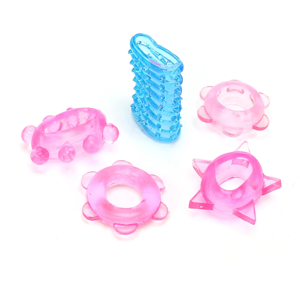 IKOKY 5 шт./набор Силиконовая секс-игрушка для мужчин кольцо на пенис задержка