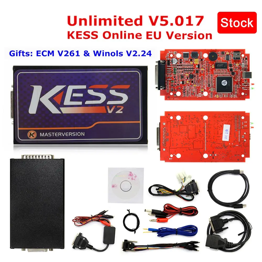 Самый KTAG EU красная печатная плата без жетона ограниченная ECM titanium KTAG V7.020 4 светодиодный мастер-версия ECU Инструмент для программирования автомобиля/трактора