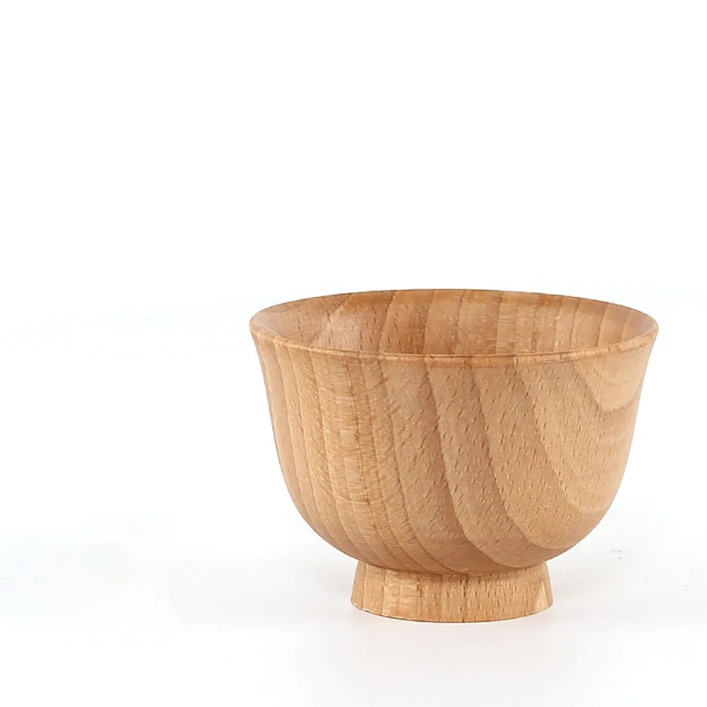 Японская деревянная чашка для кофе изолированная чая с защитой от ожога подарок