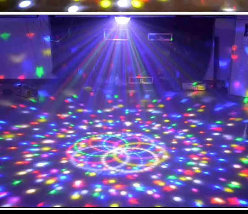 9 цветов светодиодный диско-светильник магический шар лампа DMX 512 лазер Lumiere RGB вечерние светильник для детей DJ звуковая активированная диско-лампа вечерние светильник