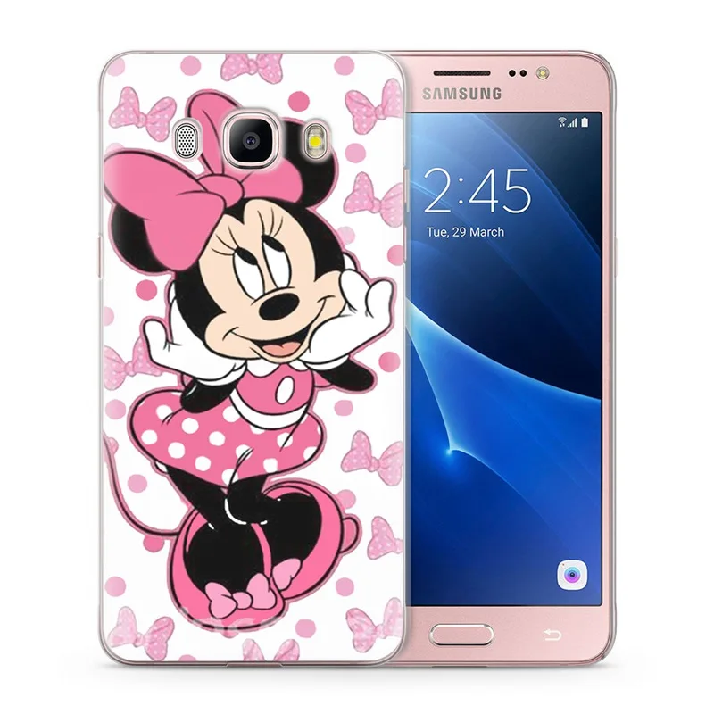 Чехол для Funda Samsung Galaxy J5 2016 чехол J510 J510F TPU Дизайн силиконовый милый Минни Обложка