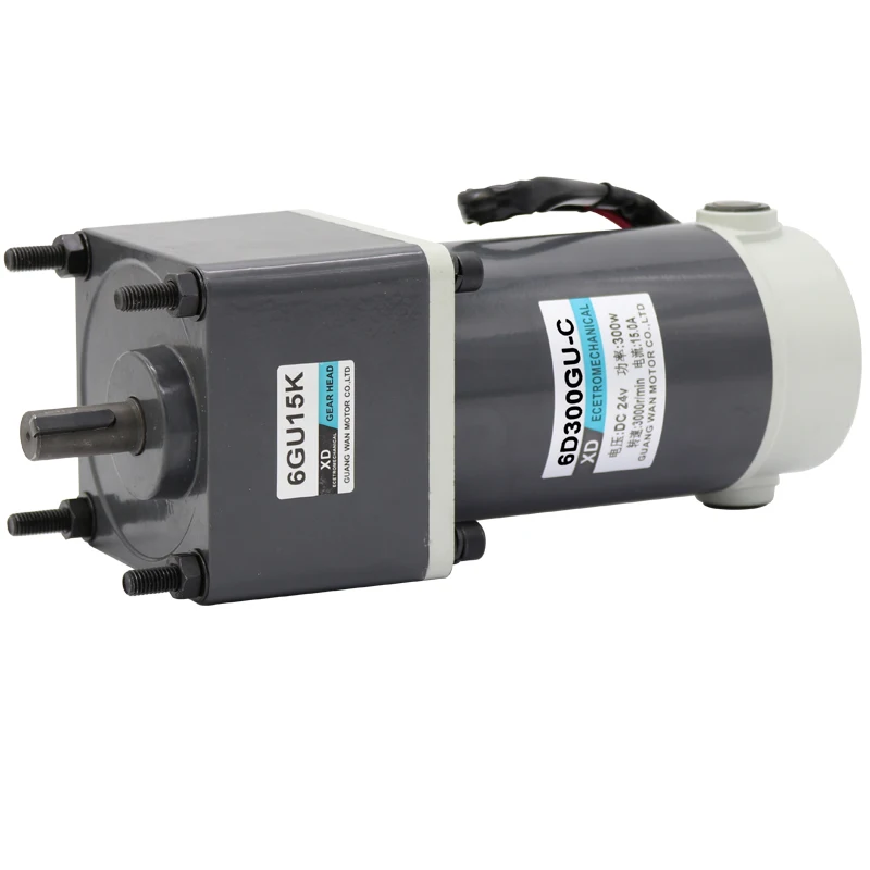 DC мотор редуктор 300 Вт Мотор скорости 12V24v большой крутящий момент положительный и