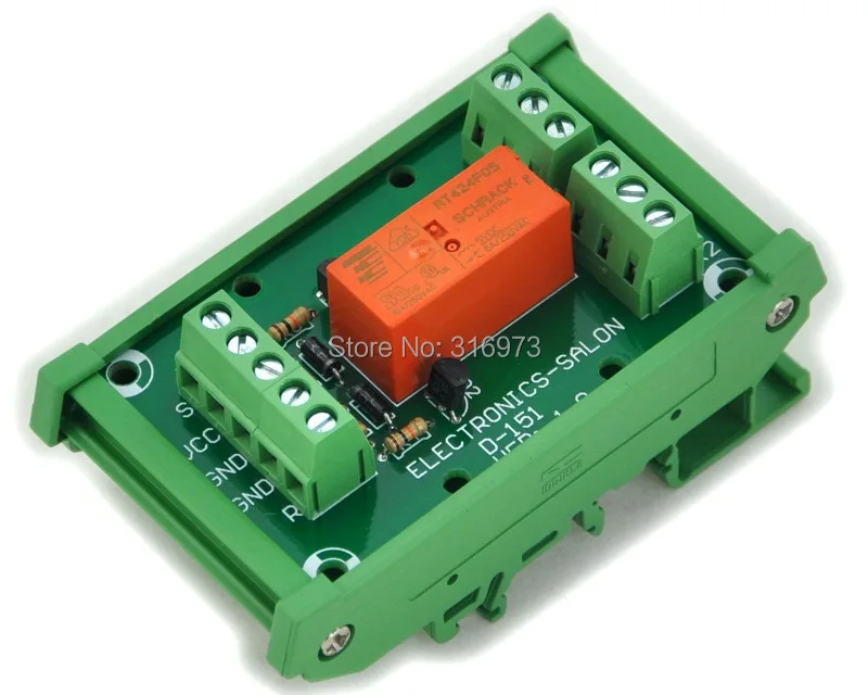 Bistable DPDT 8 Amp релейный модуль катушка DC5V с корпусом DIN рейки|dpdt relay module|module relaycoil module |