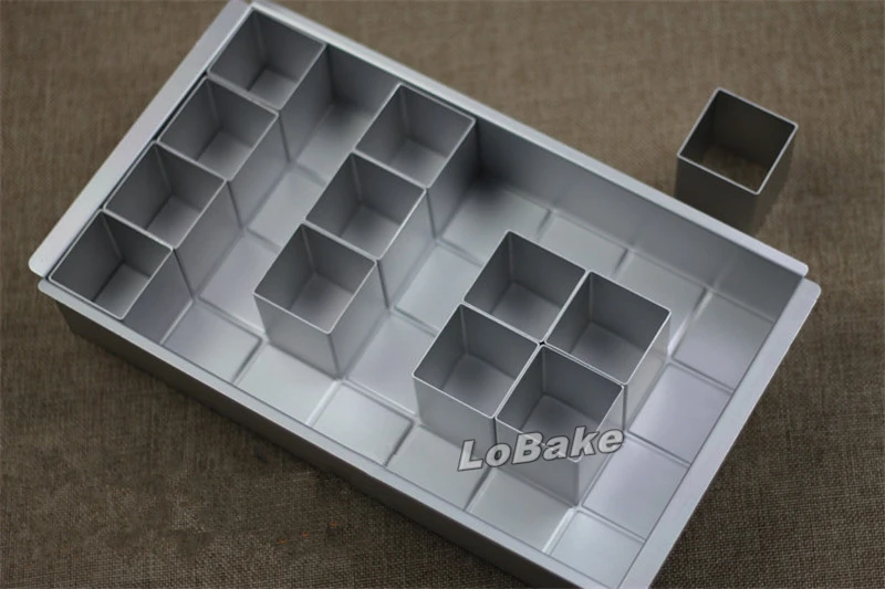 Новинка 12 дюймов высокое качество алюминиевая прямоугольная форма для торта с