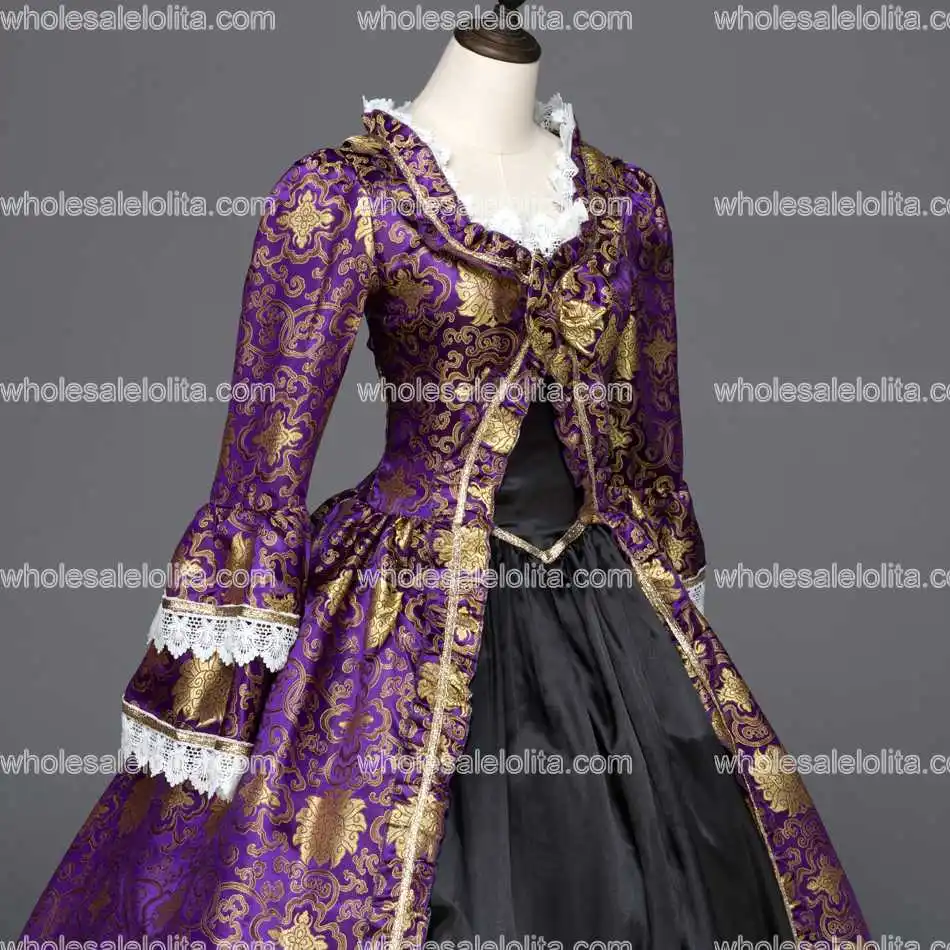 Женское платье в готическом стиле с бантом и кружевом | Тематическая одежда