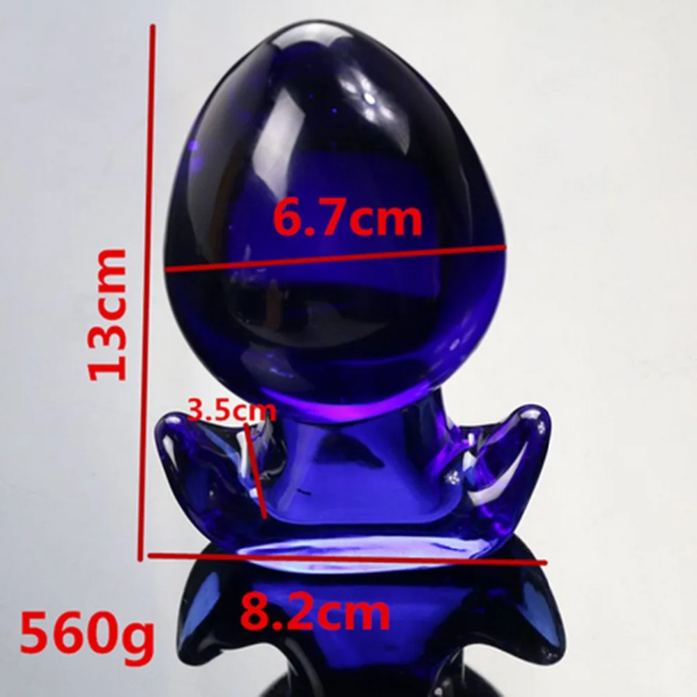 Диаметр 6 7 см Большой Стеклянный анальный шарик Анальная пробка Анальный