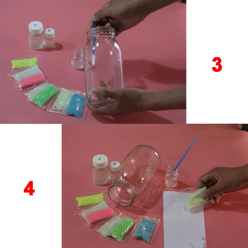 Светится в темноте 10g световой вечерние DIY яркий Краски звезда бутылек