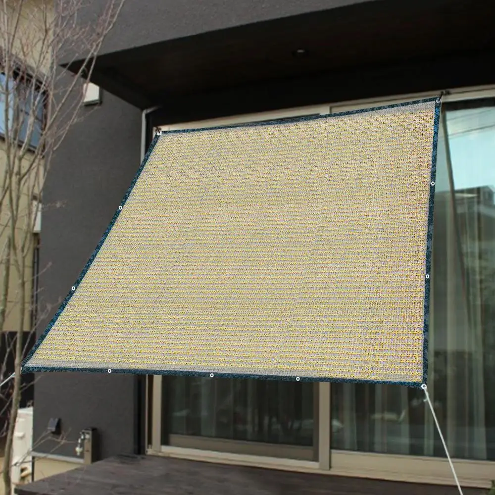 Sun Shelter Sunshade Protection Net 6-pin Thickened Outdoor Canopy Garden Patio Pool Shade Sail Awning Camping Picnic Tent 2*2M