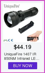 UniqueFire 1508 светодиодный фонарик 3 режима T50 инфракрасный 850nm фонарь для охоты ночное видение, чтобы использоваться с ИК-устройством