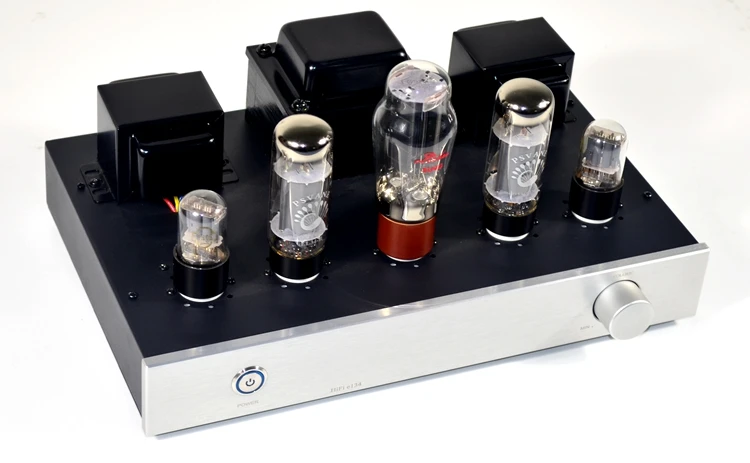 Новый AC220V / AC110V 10W + 6N9P EL34 ламповый усилитель односторонний звука класса A ручной