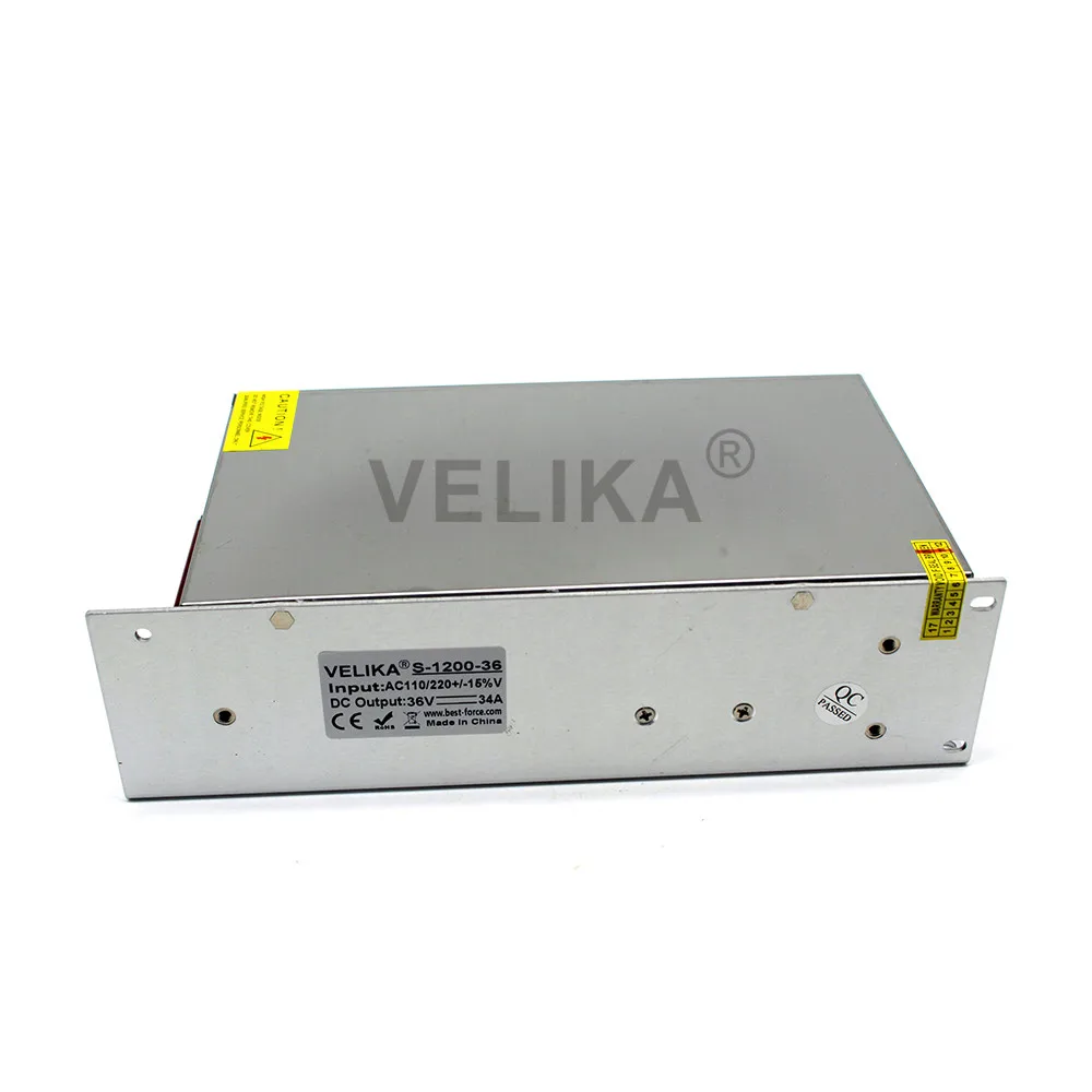 Универсальный DC36V 34A 1200W Трансформатор источника питания 110 220V AC DC 36V SMPS для