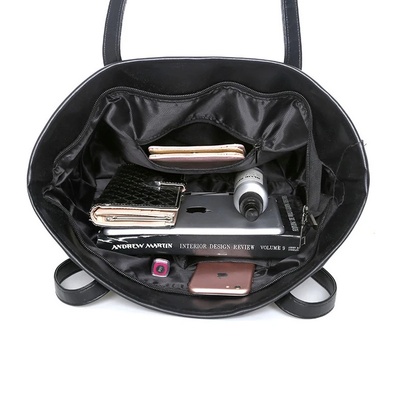 Женская сумка женские ручные сумки черная кожаная на плечо bolso mujer роскошная