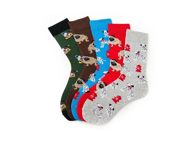 Funky Dog,Pet,Pug,Shiba Inu,Beagle,Buldog Socks Novelty Hosiery Women Ladies Socks Men Unisex Winter Cotton Happy Socks Female