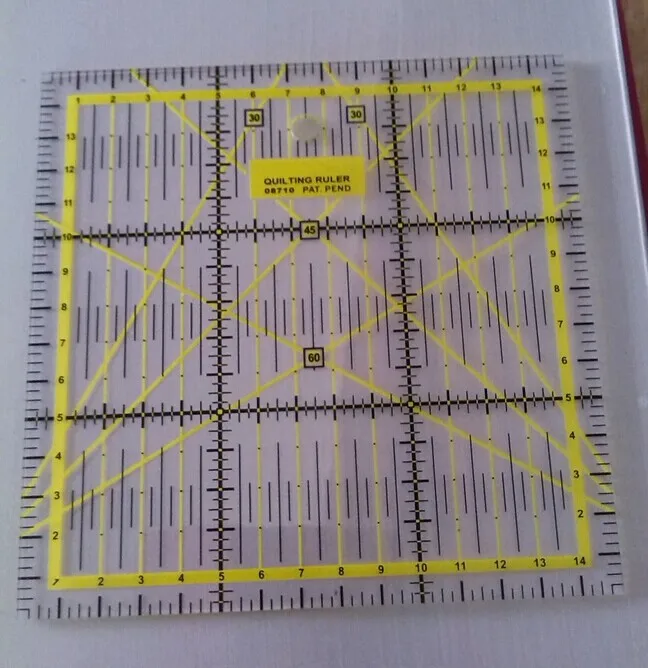 

Free shipping 15 * 15 cm standard scale cutting special quilt tools Manual Quilting rulers