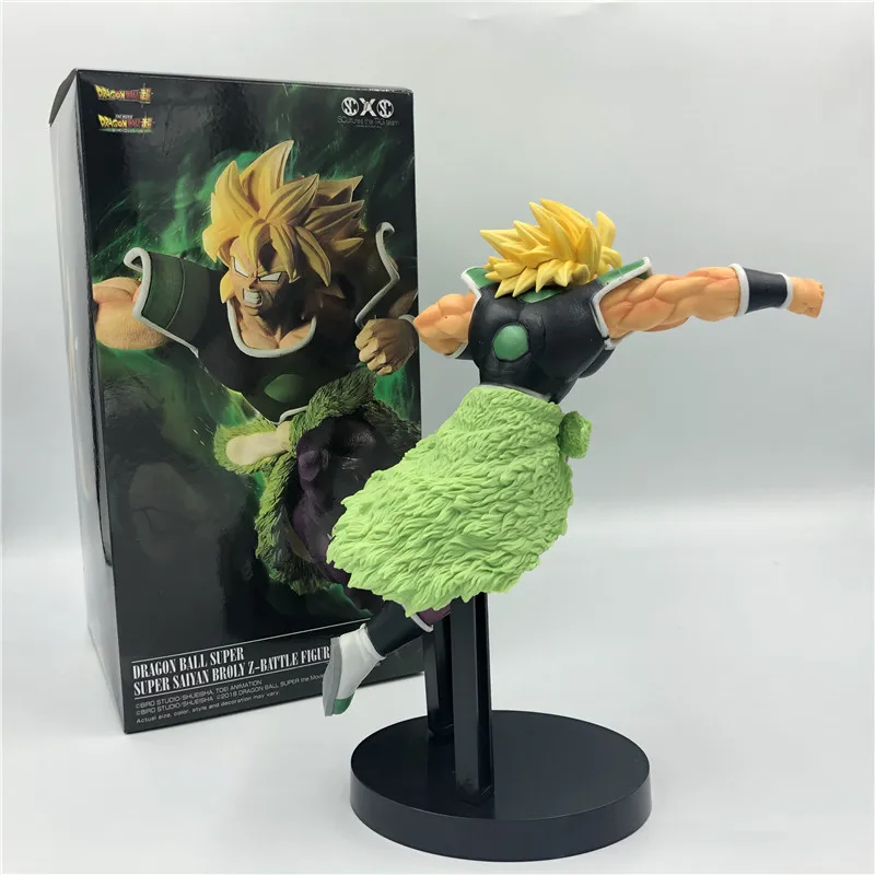 Dragon Ball Z Super Broly Movie Ver. Зеленые волосы против Гоку броли Супер Saiyan боевой формы ПВХ Фигурки Модель DBZ 24 см