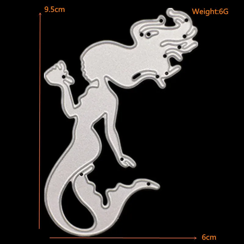 New Product DIY Paper Art Embossing Etching Carbon Steel Knife Model Mermaid Children Die Cutter Cutting Dies Scrapbooking | Дом и сад