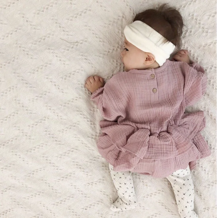 2019 корейские Комбинезоны для маленьких девочек с оборками милая детская одежда