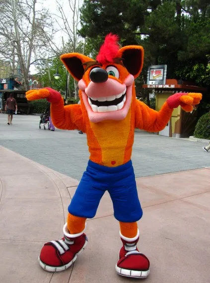OISK Custom Crash Bandicoot костюм талисмана Хэллоуин Рождество День рождения карнавал