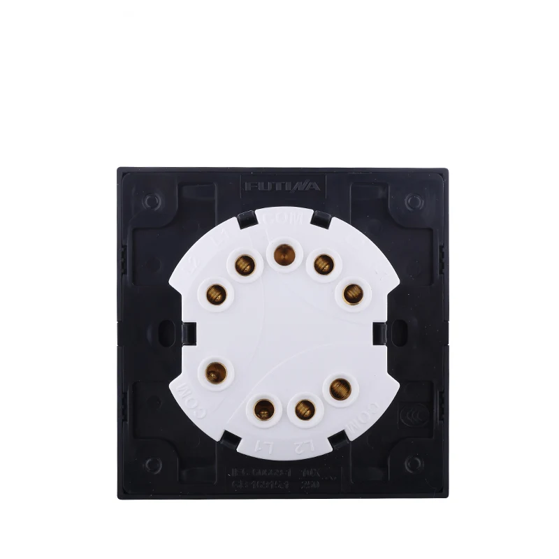 Ретро деревянный переключатель панель со светодиодом три управления два пути 6A