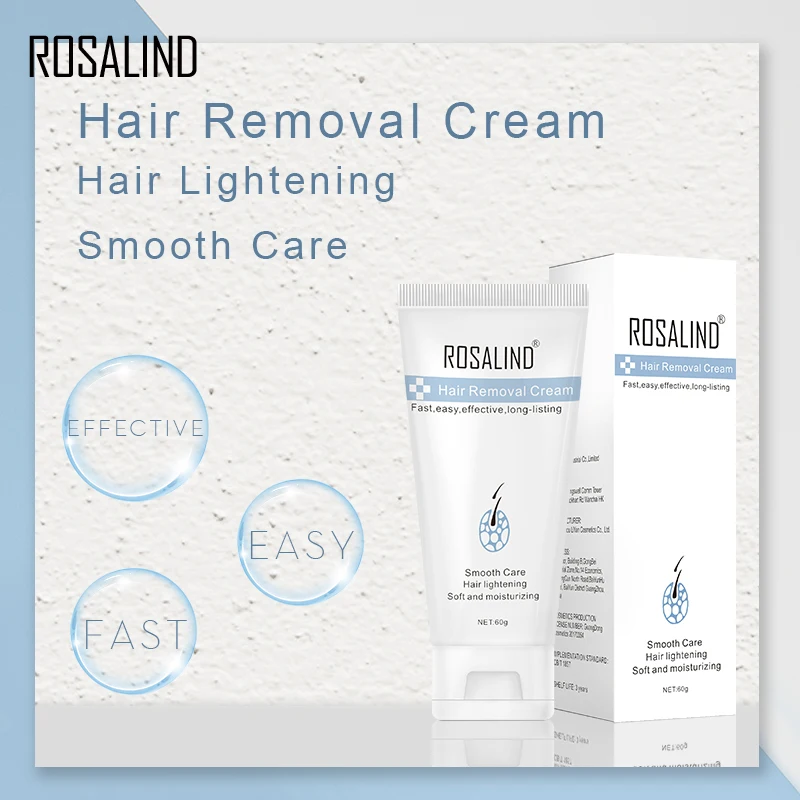 Крем для удаления волос ROSALIND безболезненный эффективный депилятор подмышек рук