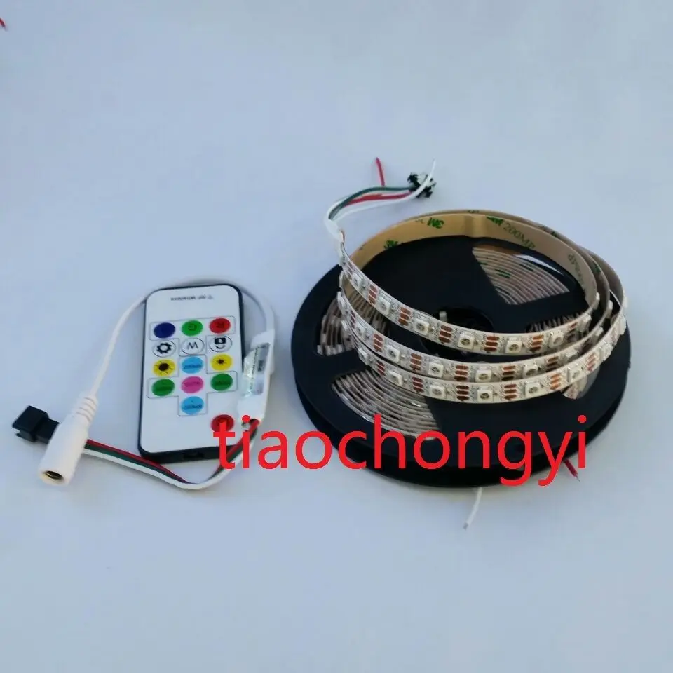WS2812B 5050 RGB Светодиодная лента 150 300 светодиодов 144 60 30 светодиодов/м индивидуальный