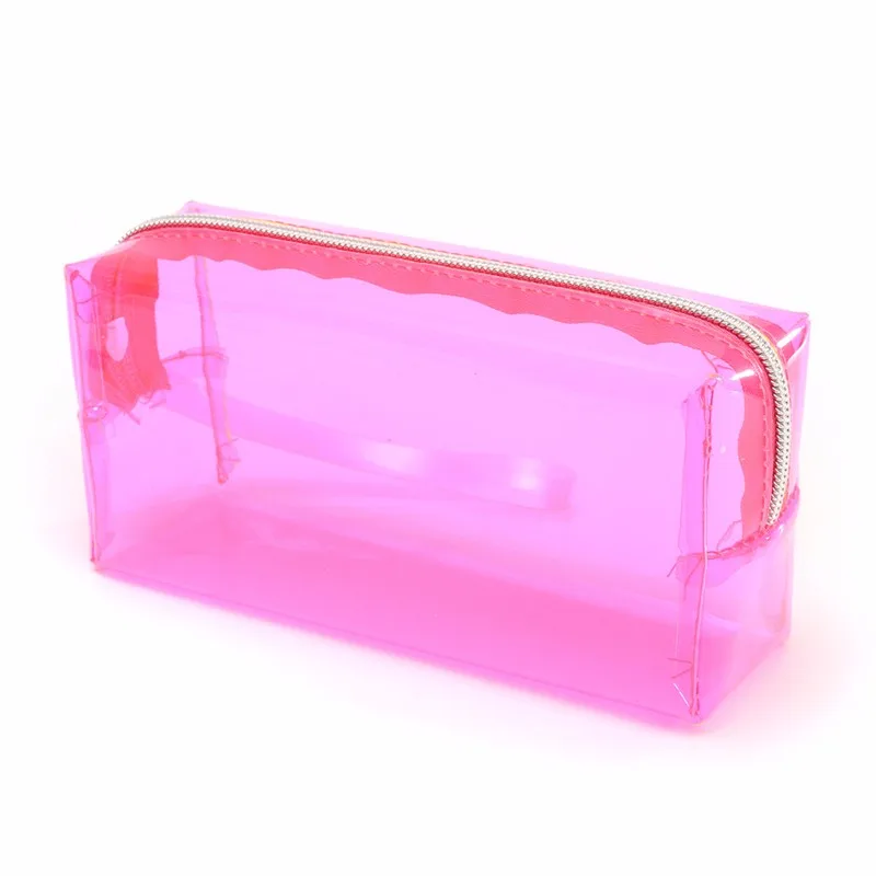 Новейший вместительный прозрачный чехол-карандаш косметичка сумка на молнии для