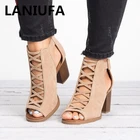 Соблазнительные летние женские сандалии, обувь на высоком каблуке, женские сандалии в римском стиле с открытым носком на полой подошве, женская повседневная обувь, большой размер 34-43, 37