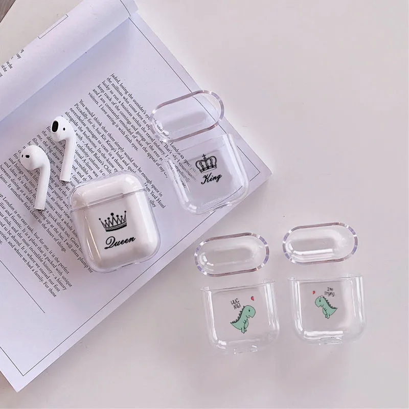 Смех жизнь прозрачная пара роскошные наушники чехол для Airpods чехол наушники защитный чехол для Airpods аксессуары
