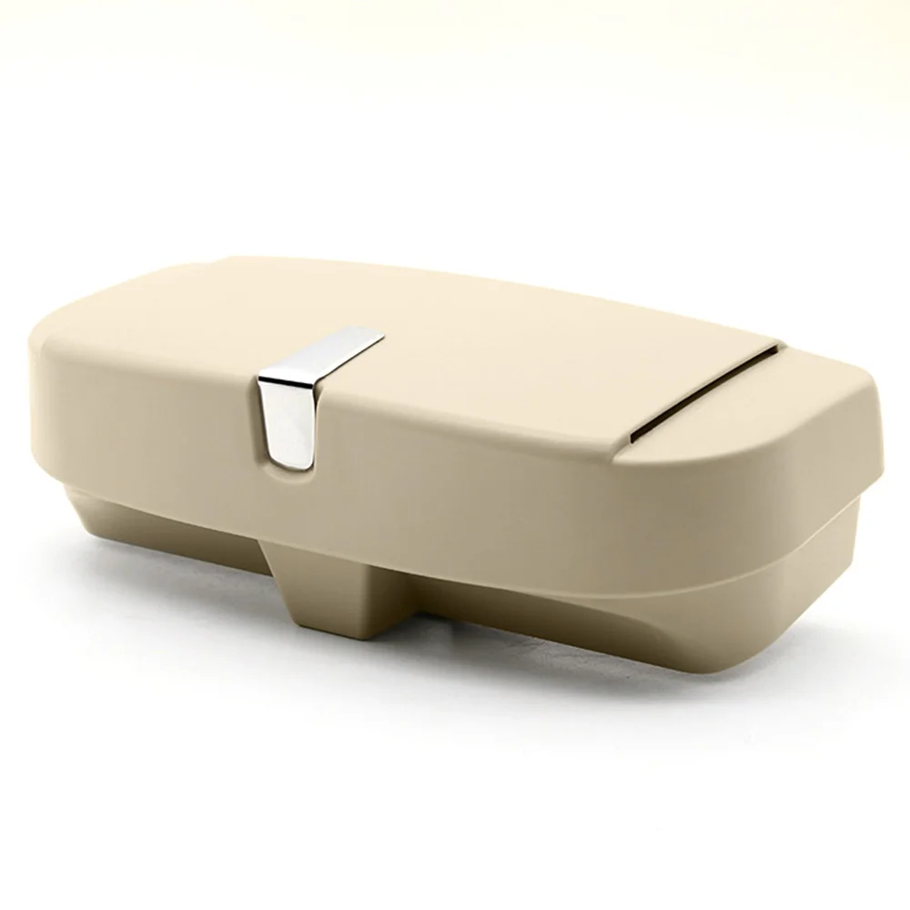 Beige Многофункциональный автомобильный солнцезащитный щиток для автомобиля футляр для солнцезащитных очков Магнитная установка для автомобиля монета Автомобильная карточка Клип Авто Солнцезащитные очки держатель чехол - Название цвета: Beige
