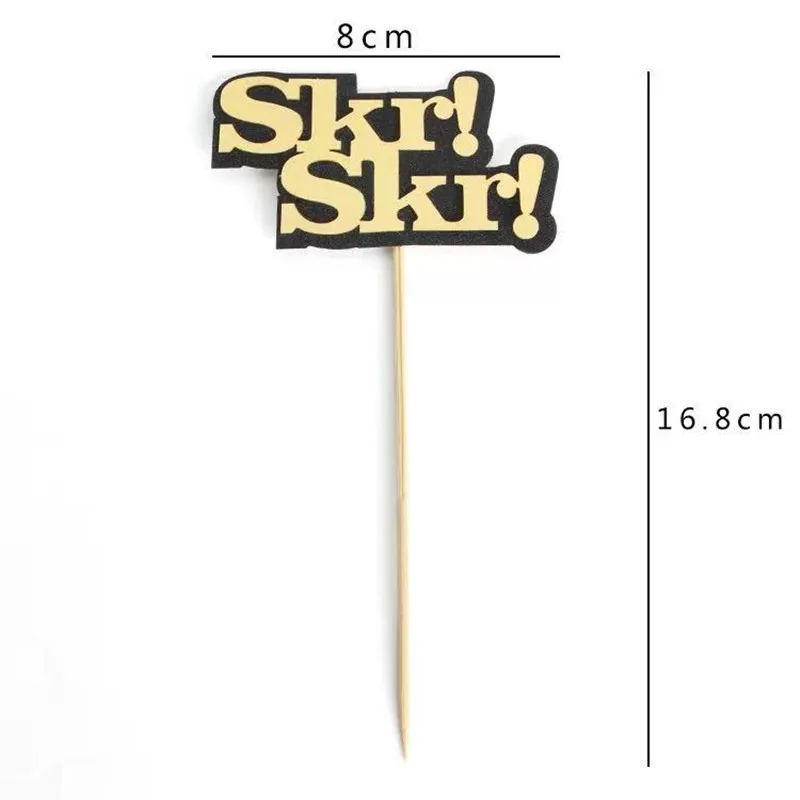 Флаг для торта на 1 й день рождения с мультяшным рисунком|Товары украшения тортов|