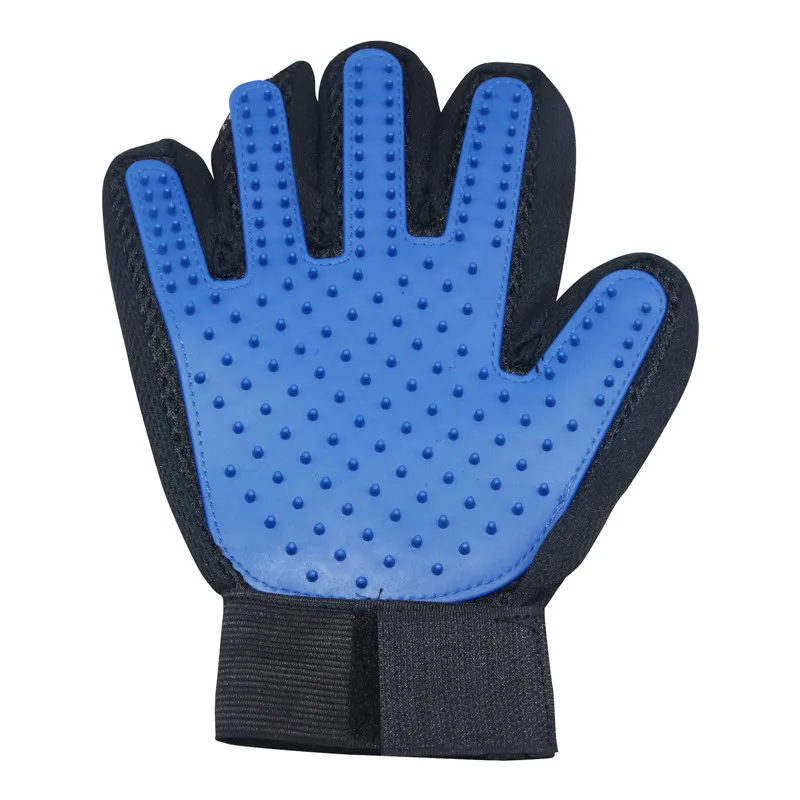 Blue right hand 1 шт. фермерские рабочие перчатки Животные Кошки Собаки для овец, скота домашних животных массажные перчатки Уход за волосами инструмент Левая или правая рука опционально - Цвет: Blue right hand