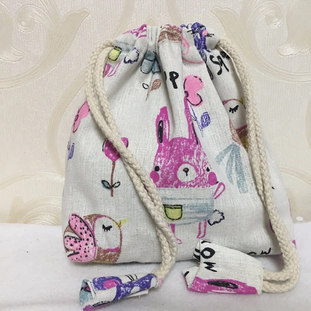 YILE хлопковая Льняная сумка для телефона с завязками многоцелевой Органайзер