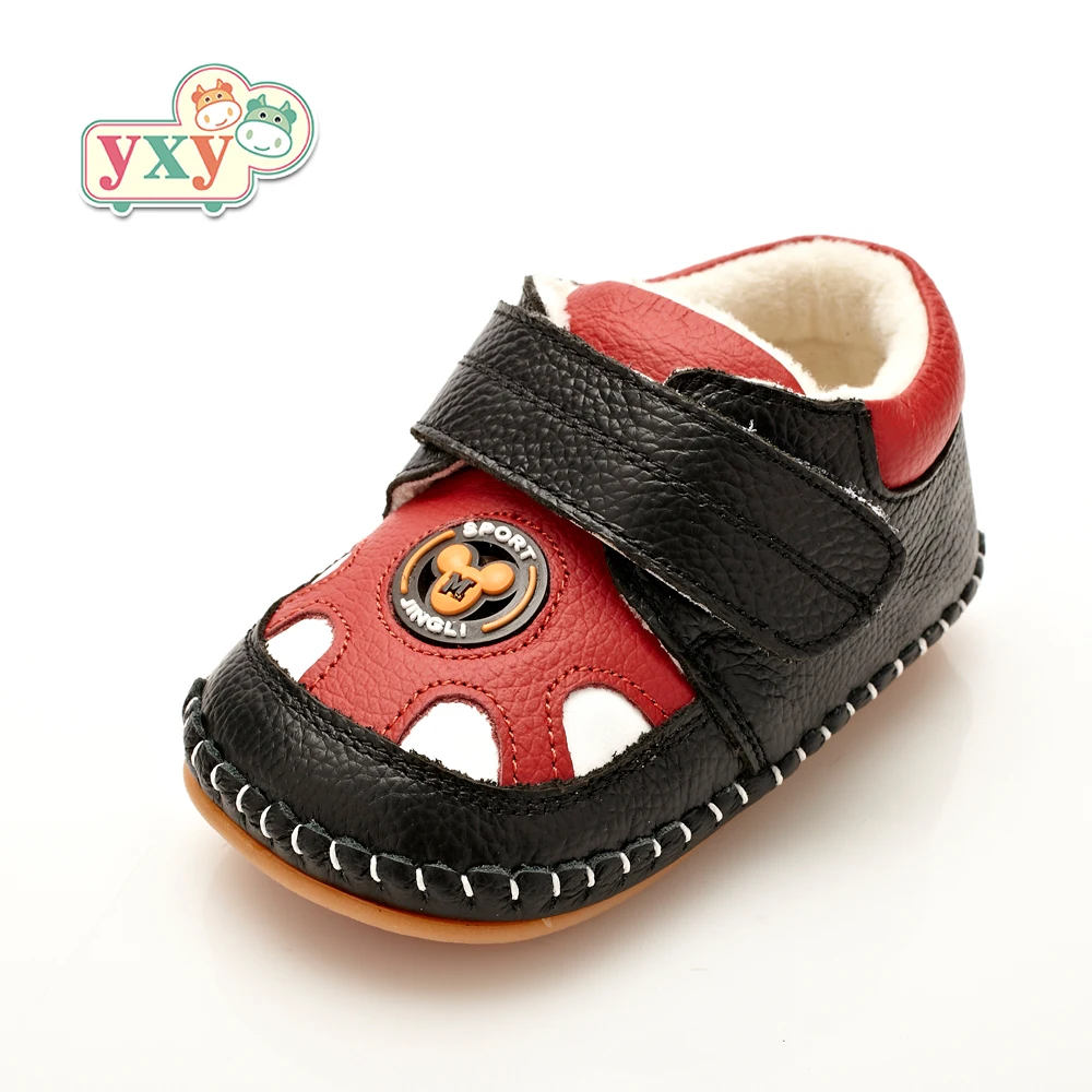 YXY/2019 г. зимняя обувь из натуральной кожи утолщенная для маленьких мальчиков и