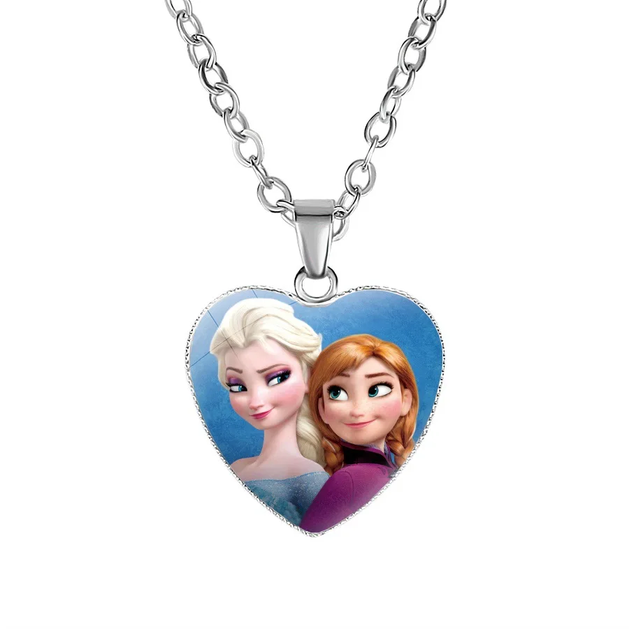 Disney из мультфильма «Холодное сердце», детское ожерелье, платье принцессы Софии, с бантом, для куклы аксессуары, платье для девочек, подарок на день рождения косметический Женский свитер ювелирные изделия - Цвет: Оранжевый