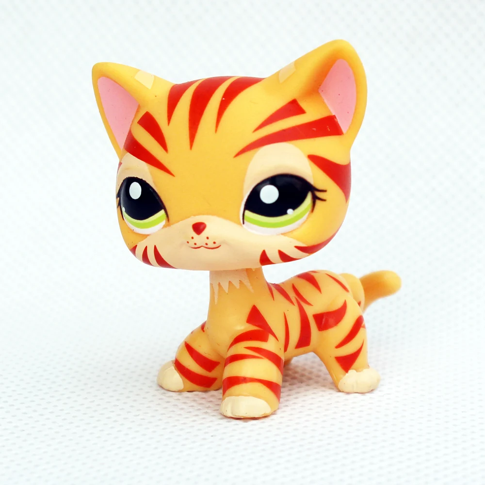 pet shop lps toys #1451литл пет шоп игрушки лпс стоячки оригинальные полосы тигра кошка