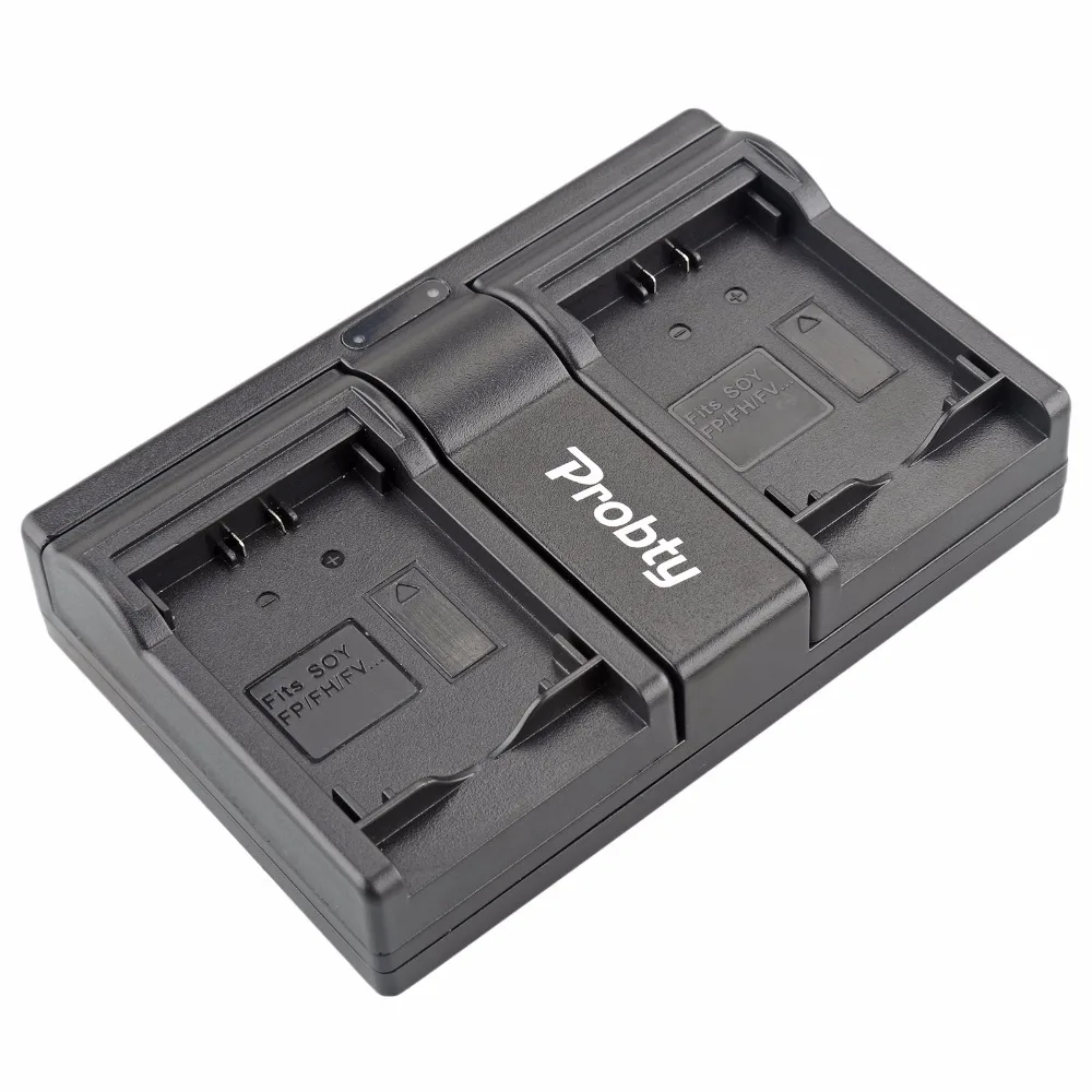 2 шт. Probty NP FH50 Батарея + USB Dual Зарядное устройство для Sony DCR HC20 HC21 HC26 HC28 HC30 HC32 HC36|np fh50|np