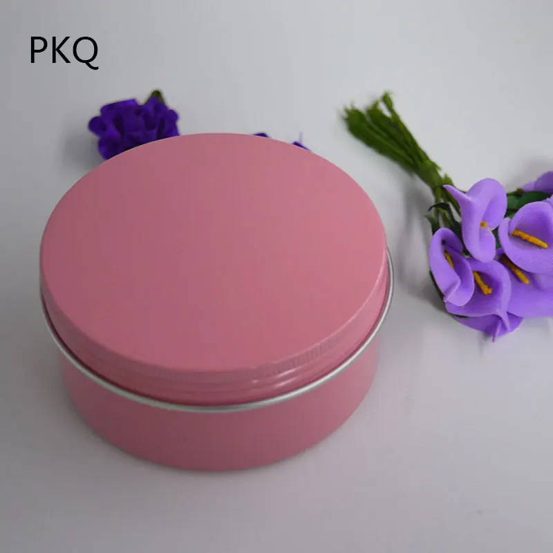 20pcs 60g/150g Empty Aluminum Jars Pink Cosmetic Bottle Ointment Cream Sample Packaging Containers Screw Cap can | Дом и сад