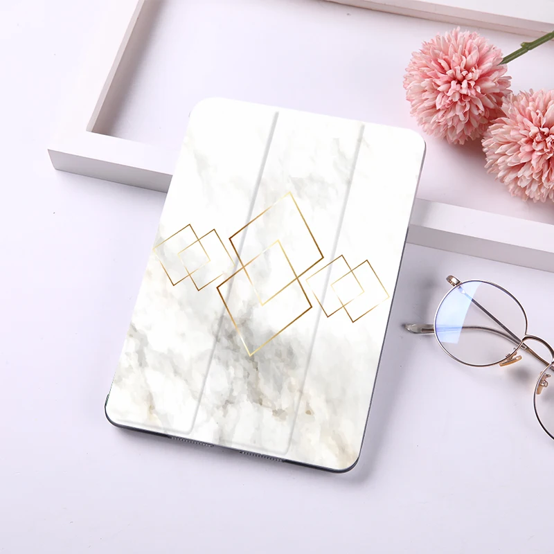 Мрамор печати кожаный чехол для iPad 9," из искусственной кожи с подставкой и жесткий PC задняя крышка чехол для iPad 2/3/4 Защитный чехол Крышка
