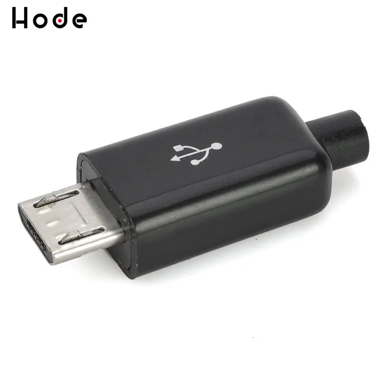 10 шт./лот USB Мужской 5 Pin DIY Micro разъем пластиковый корпус Jack замыкающая муфта мини