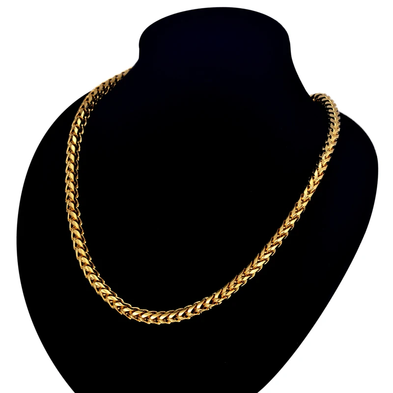 Мужской ювелирный комплект из колье серёг и браслета нержавеющей