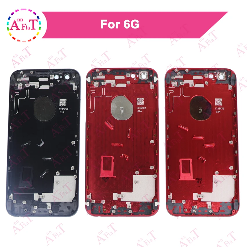 Идеальное качество для iPhone 6 6S задняя крышка батарейного отсека для iPhone 6G 6S задняя крышка батарейного отсека Корпус средняя рамка Шасси