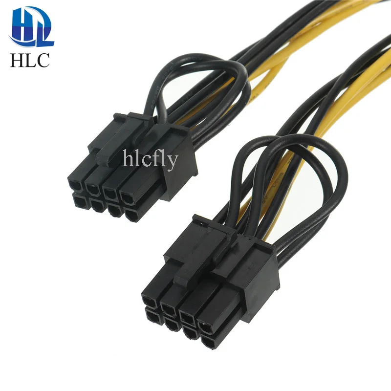 PCI Express Graphics Card Connector PC Power Supply Cable CPU Molex 8pin to 2 PCI-e 8(6+2)pin Internal Splitter |