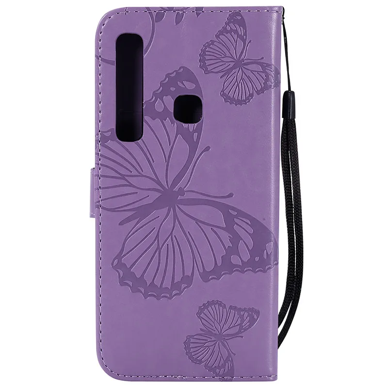 Чехол для Samsung Galaxy A9s A9s SM-A9200 SM-A920F A9200 A920F/DS A9 2018 SM-A920F/DS Flip бабочка кожаный чехол кошелек.