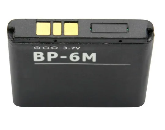 Dinto 1 шт. 1100 мА/ч, Перезаряжаемые Батарея BP-6M BP6M BP 6M аккумулятор к мобильному телефону для Nokia 6233 6280 6288 9300 N73 N77 N93 N93S