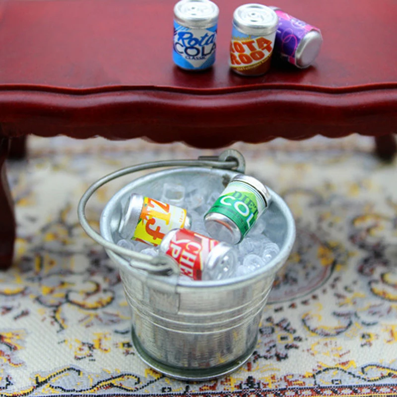 6 * банок для напитков DIY детский Кукольный домик миниатюрные милые аксессуары 1:12