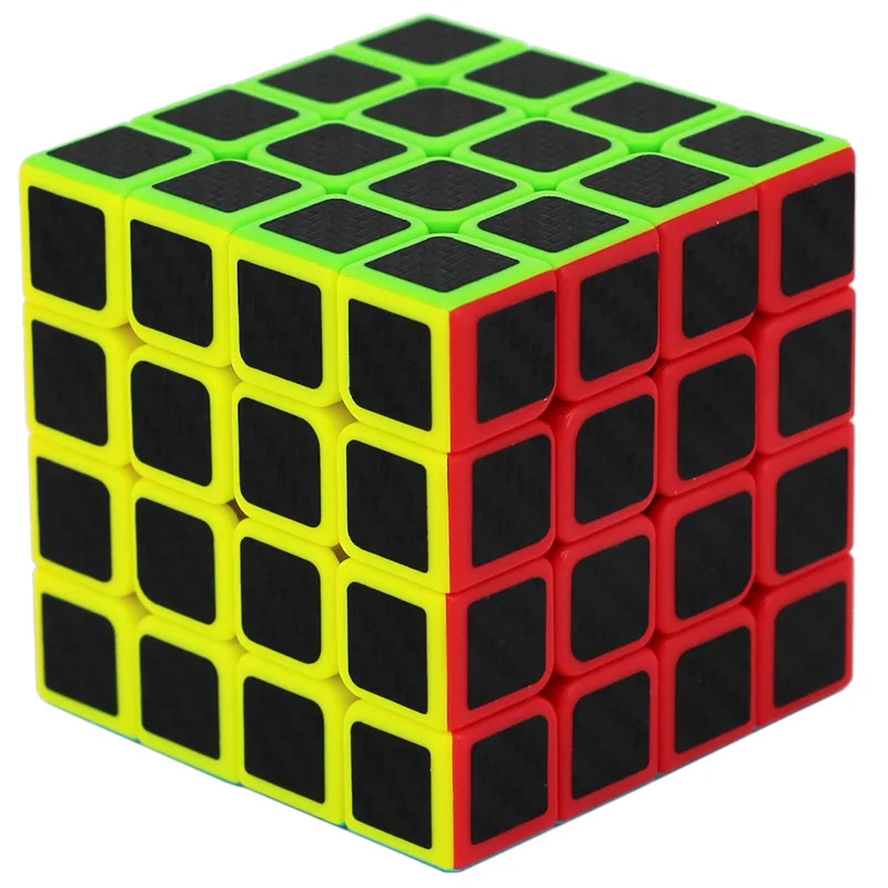 Zcube 2018 новый 4x4x4 из углеродного волокна магический куб головоломка скоростной
