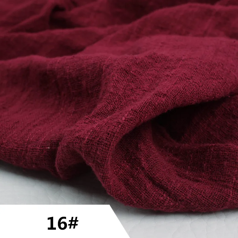 Ткань Telas 16 # для пэчворка 50x135 см тёмно красная окрашенная плотная