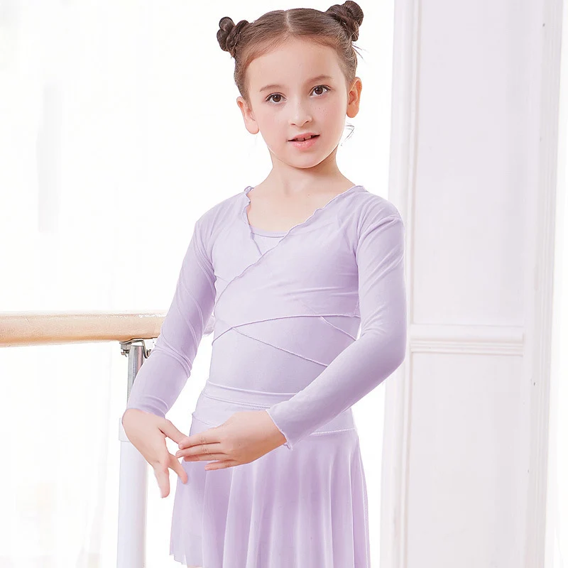 Зимнее платье для танцев Топ балетный блузка спортивного зала теплый трико