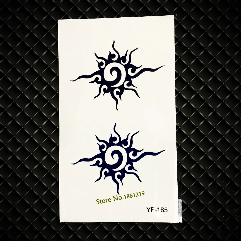 Новые долговечные мужские и женские наклейки на шею Временные татуировки черные